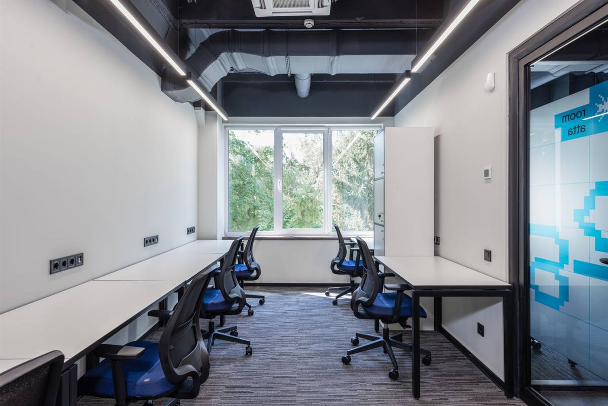 Office with desks and chairs